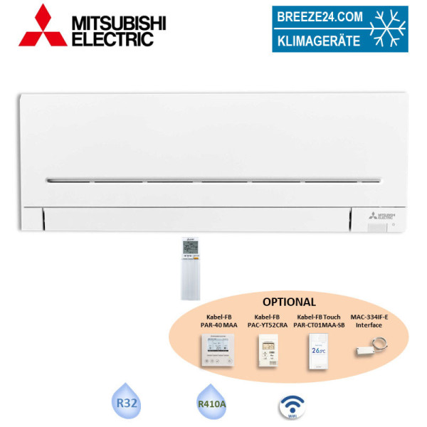 Mitsubishi Electric Wandgerät 2,5 kW MSZ-AP25VGK - WiFi | Raumgröße 25 - 30 m² | R32 oder R410A