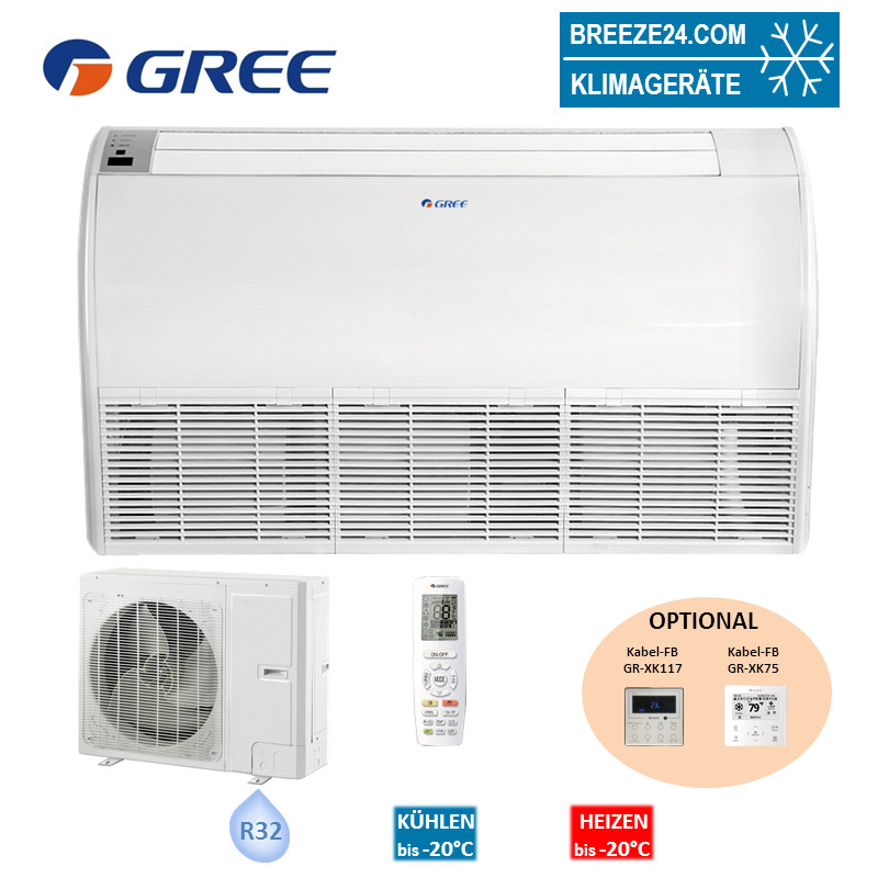 GREE Set Truhengerät 3,5 kW - GUD-035-ZD + GUD-035-WAT R32 Klimaanlage