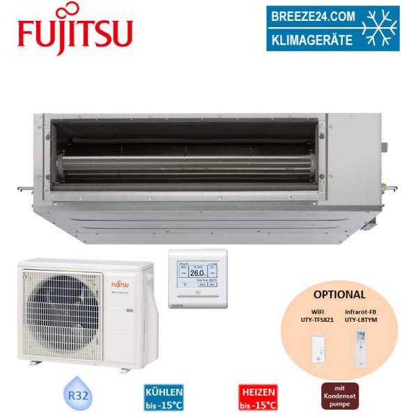 Fujitsu Set Kanalgerät eco Medium 9,5 kW - ARXG 36KHTAP + AOYG 36KBTB R32 Klimaanlage