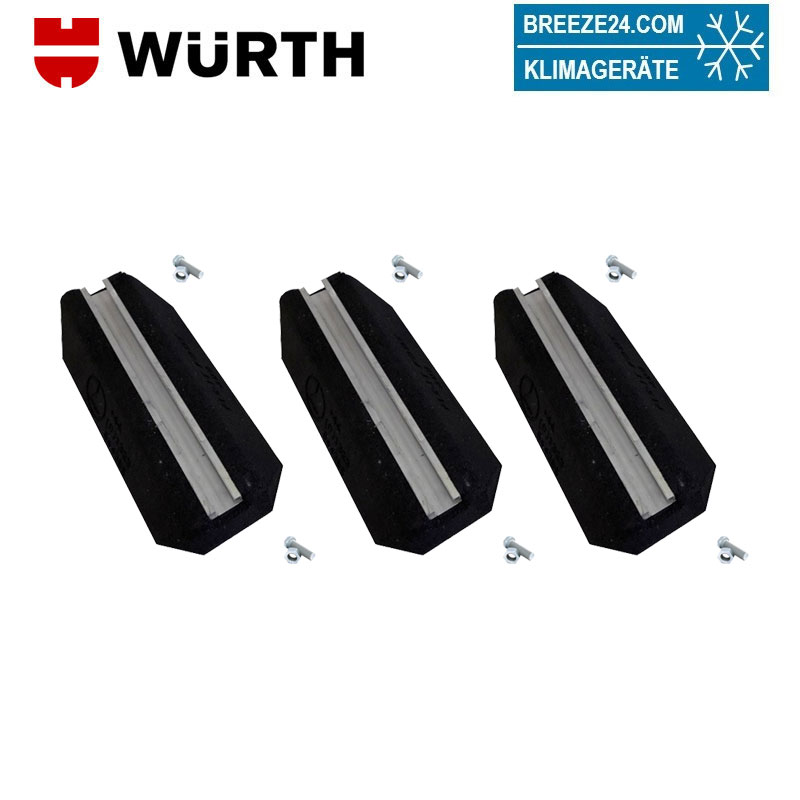 Würth 3 x Dämpfungssockel SBR-1000X180X95MM-41/22 für Außengeräte