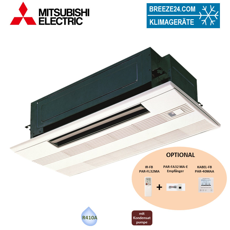 Mitsubishi Electric 1-Wege-Deckenkassette PMFY-P25VBM-E + Blende PMP-40BMW 2,8 kW