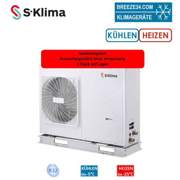 S-Klima Kompaktes Außengerät 6,3 kW - SAS63RN2 zum Kühlen und Heizen Kaltwasser (Ausstellungsstück)