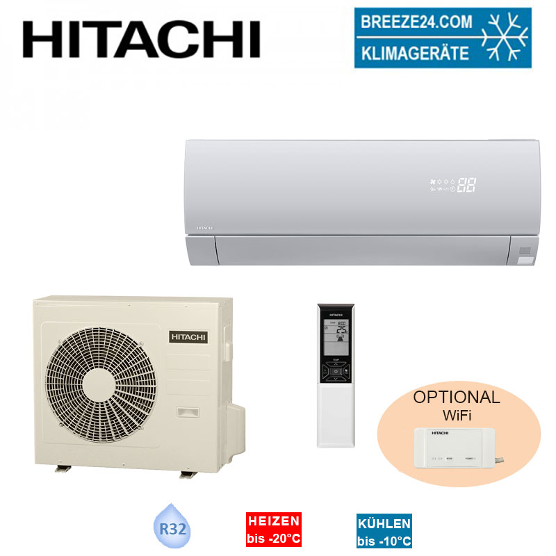 Hitachi Set RAK-50PSES + RAC-50WSE Wandgerät Premium silber 5.0 kW für 1 Raum 50 - 55 m²