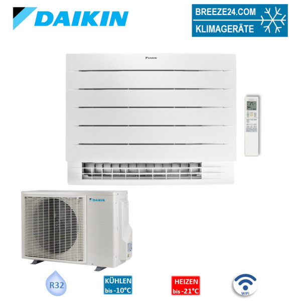 Daikin Set Perfera WiFi Truhengerät 3,4 kW - FVXM35A9 + RXM35A für 1 Raum mit 35 - 40 m² | R32