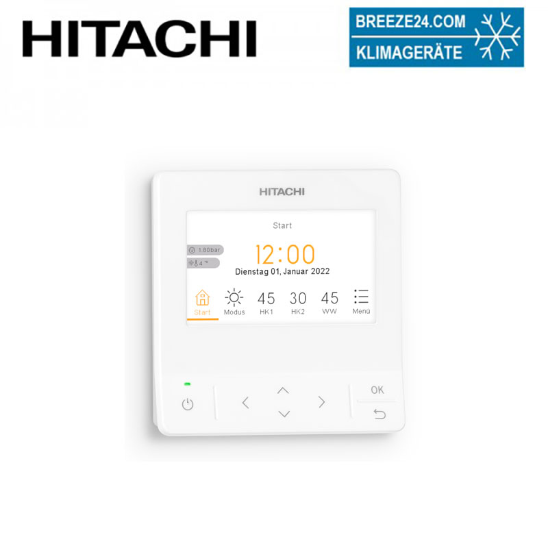 Hitachi PC-ARFH2E Kabelfernbedienung für Wärmepumpen Yutaki S und S Combi