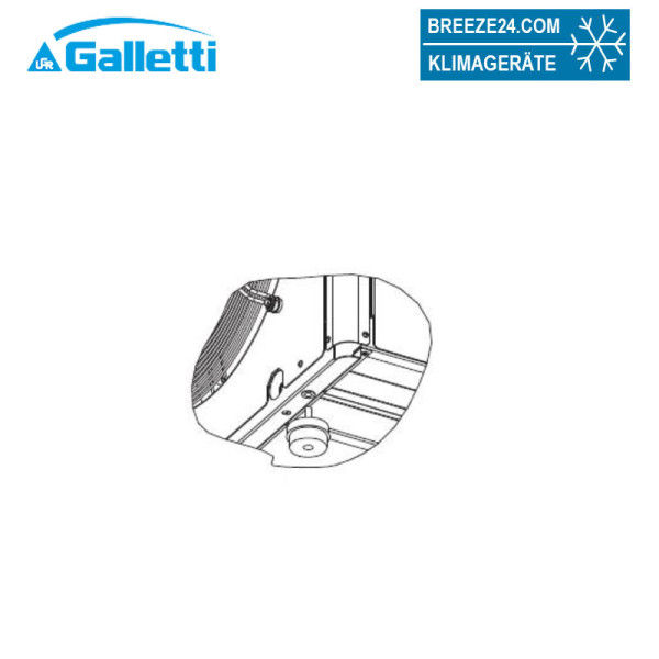 Galletti Gummivibrationsdämpfer RYPAMCA10 für Wärmepumpen der Serie MLI