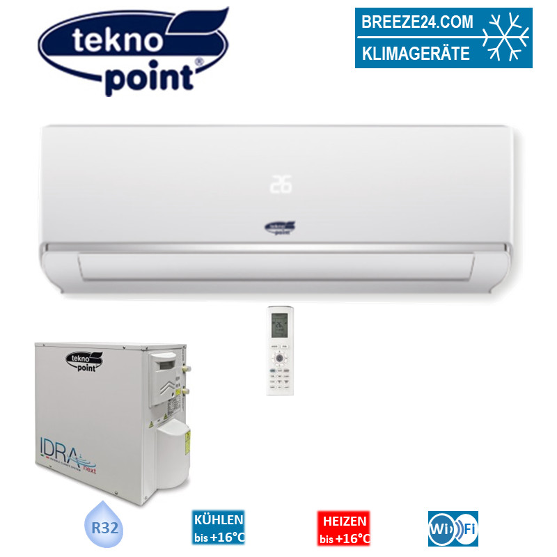 Tekno Point Set SKIV-18 + IDRA-E18H R32 Klimasystem mit wassergekühlter Wärmetauschereinheit 5,2 kW