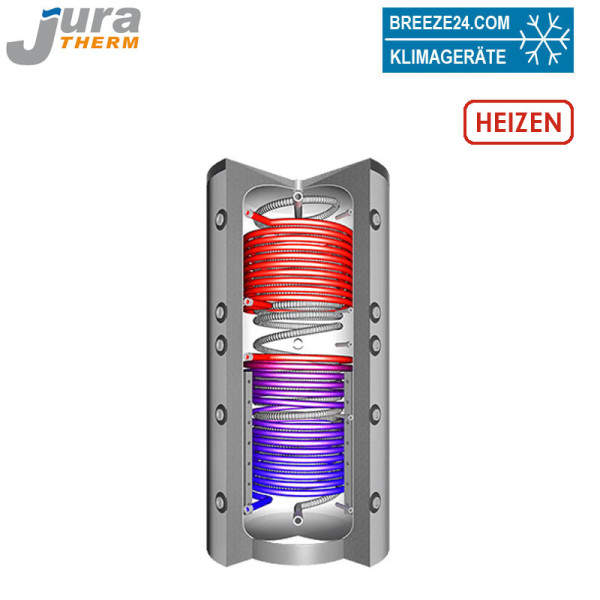 Juratherm EHSS 750 - 650L Hygiene-Schichtenkombispeicher 2 Wärmetauscher für Trink + Heizungswasser