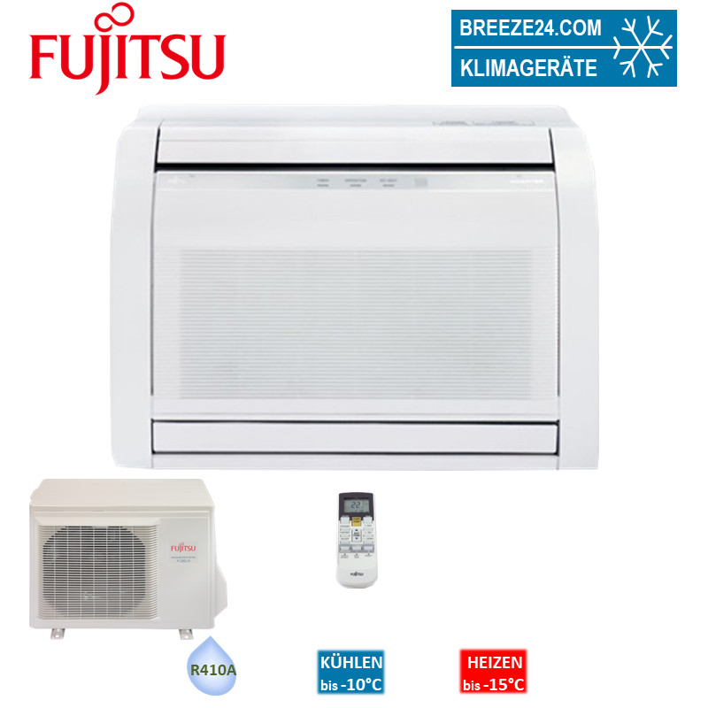 Fujitsu Set AGYG 09LVCA + AOYG 09LVCA Mini-Truhengerät 2,5 kW - R410 Klimaanlage | Auslaufmodell