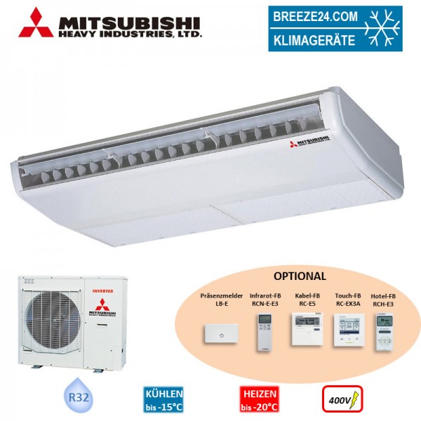 Mitsubishi Heavy Set Deckenunterbaugerät 10,0 kW - FDE100VH + FDC100VSA-W 400V R32 Klimaanlage