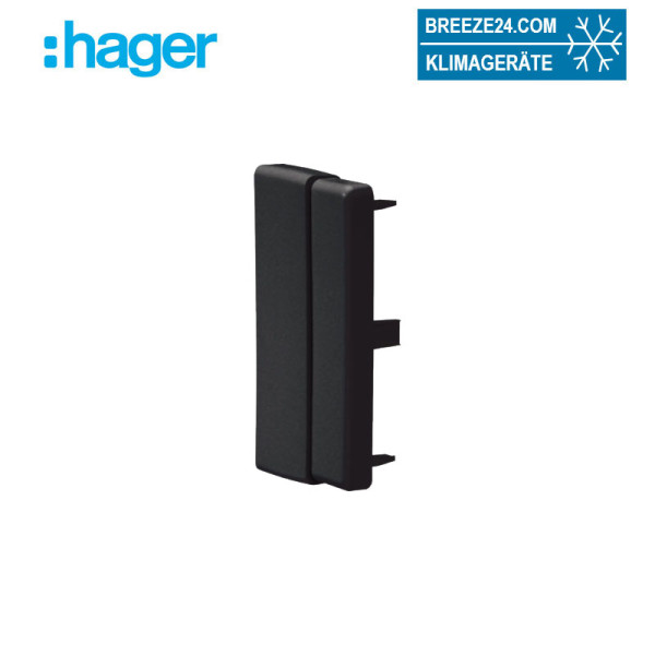Hager LFF6011069011 Endstück einstellbar halogenfrei zu LF (40,60) x 110 mm | graphitschwarz