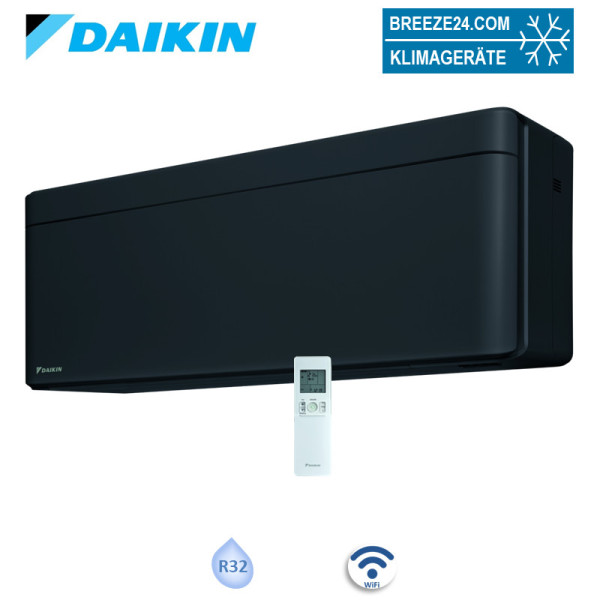 Daikin Wandgerät FTXTA30BB Stylish WiFi schwarz Cold Region 3,0 kW für 1 Raum | 30 - 35 m² Monosplit
