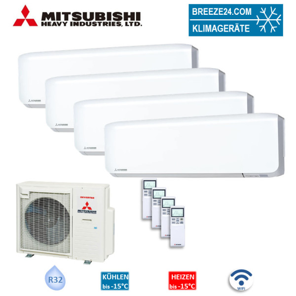 Mitsubishi Heavy Set 3 x SRK20ZS-WF + SRK25ZS-WF + SCM71ZS-W Klimaanlage 2,0/2,5kW WiFi