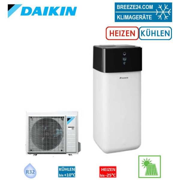 Daikin Altherma 3 R ECH2O Set ERGA08EVH7 + EHSXB08P30E - Wärmepumpe + Hydrobox mit Speicher 300Liter