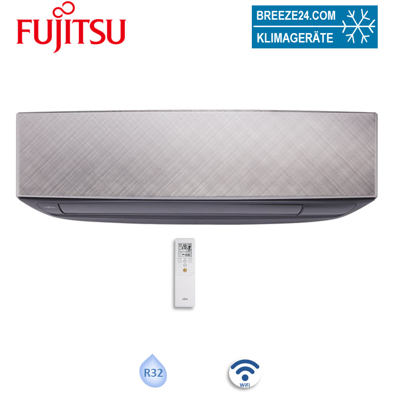 Fujitsu ASYG07KETAB Wandgerät WiFi Design eco silber-grau 2,0 kW R32