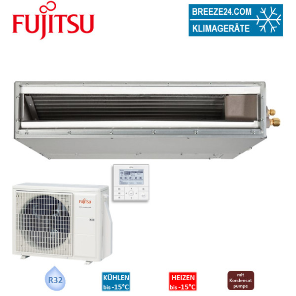 Fujitsu Set Kanalgerät eco Slim 2,5 kW - ARXG 09KLLAP + AOYG 09KBTB R32 Klimaanlage