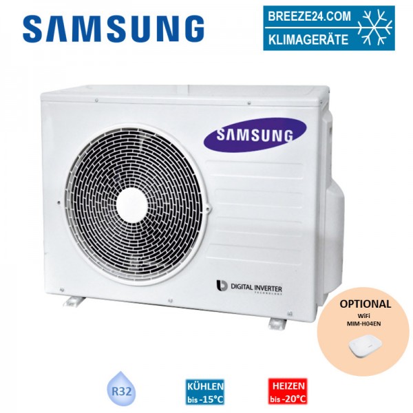 Samsung Außengerät 3,5 kW - AC035 RXADKG für 1 Innengerät | 35 - 40 m² | NASA | R32