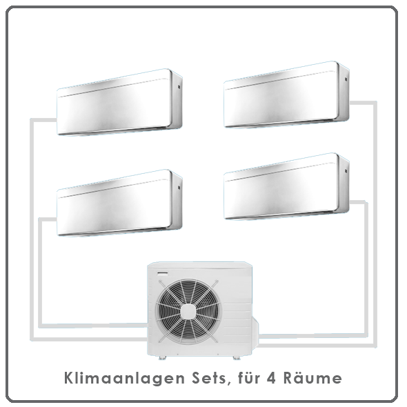 Klimaanlagen - Sets, für 4 Räume