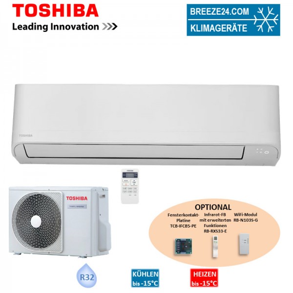 Toshiba Set Wandgerät Seiya 6,5 kW - RAS-24J2KVG-E + RAS-24J2AVG-E R32 Klimaanlage