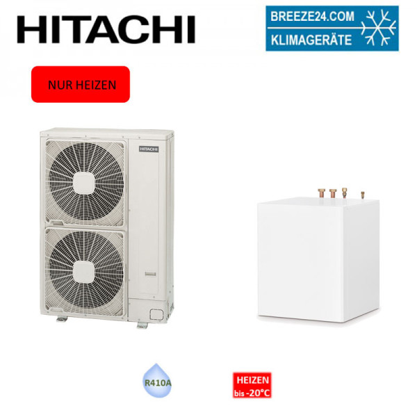 Hitachi Yutaki S80 16 kW RAS-6WHVNPE + RWH-6.0VNFE Wärmepumpe + Hydromodul für Heizung + Warmwasser