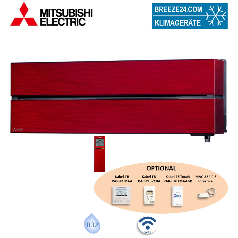 Mitsubishi Electric Wandgerät Diamond WiFi 1,8 kW - MSZ-LN18VG2R | Raumgröße 18 - 23 m² | Multisplit