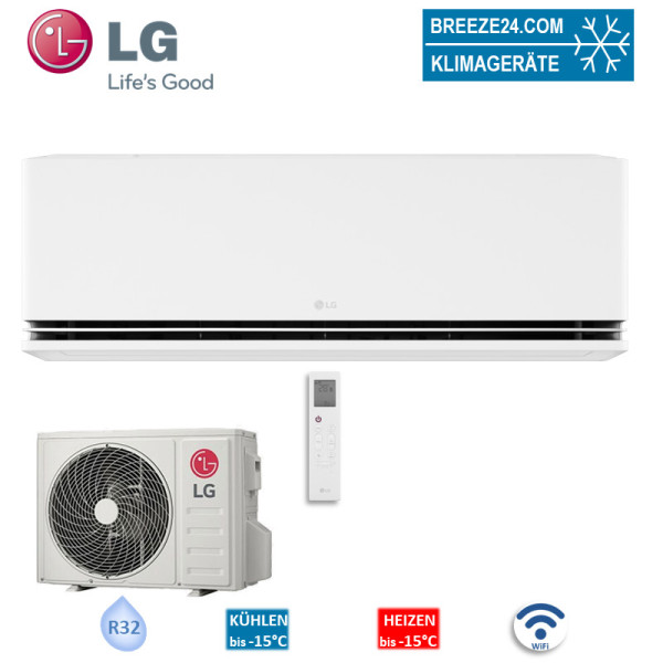 LG Set H18S1D NS1 + H18S1D U18 Wandgerät Dualcool S1 Deluxe | Raumgröße 50 - 55 m² | WiFi | 5.0 kW