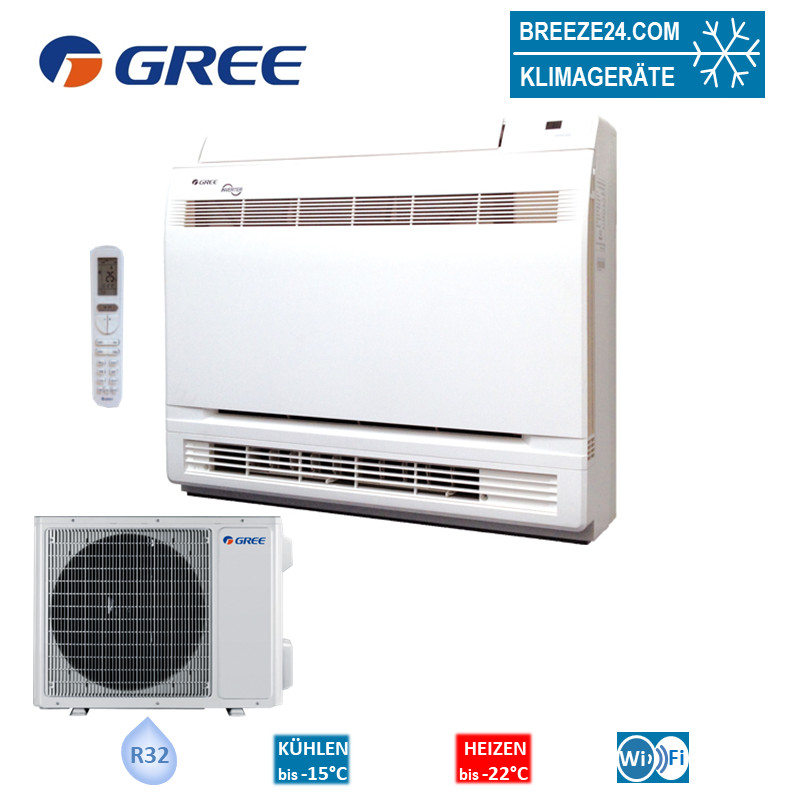 GREE Set Inverter Truhengerät 3,5 kW - GEH-12-K6-I + GEH-12-K6-0 R32 Klimaanlage