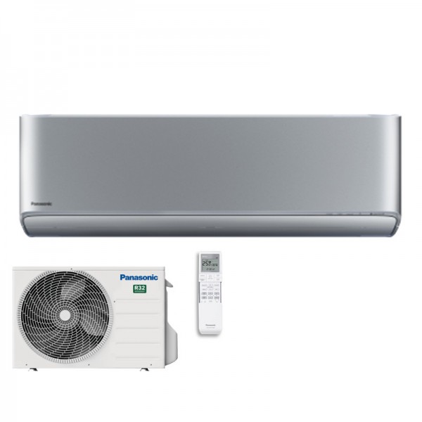 Panasonic Set CS-XZ35XKEW + CU-Z35XKE WiFi Wandgerät Etherea Silber 3,5 kW | Raumgröße 35 - 40 m²