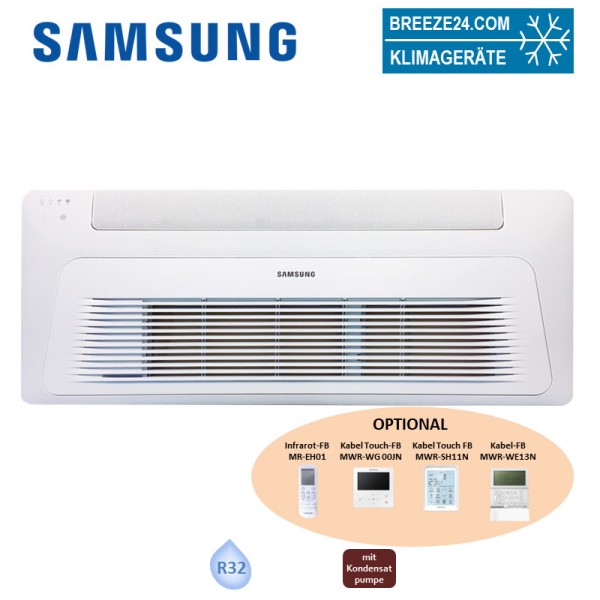 Samsung 1-Weg-Deckenkassette 2,6 kW - AC 026 RN1DKG + Blende PC1NWFMAN Wind-Free R32 (Nur Monosplit)
