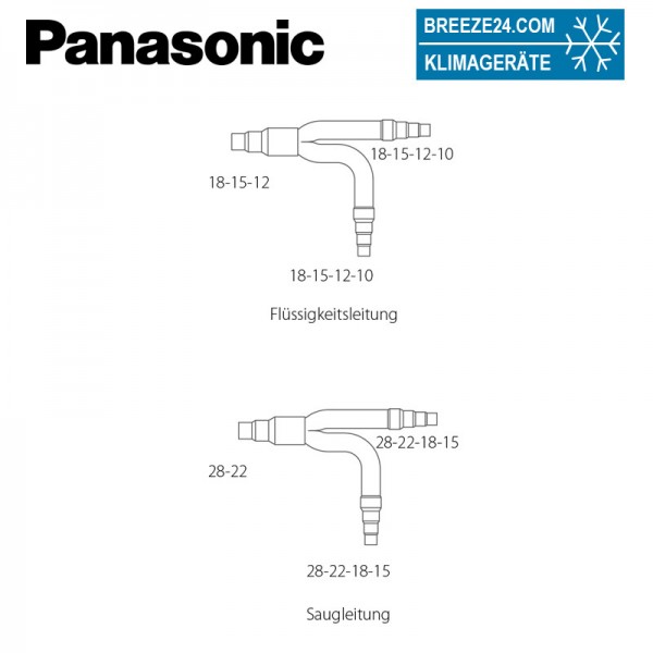 Panasonic CZ-P680BK2BM Kältemittelverteiler für 2-Leiter-Systeme