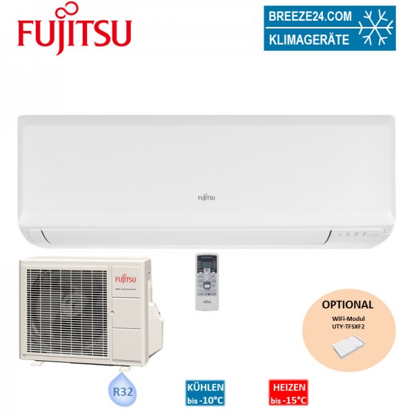 Fujitsu Set Wandgerät Basic eco 2,5 kW - ASYG09KPCA + AOYG09KPCA R32 Klimaanlage