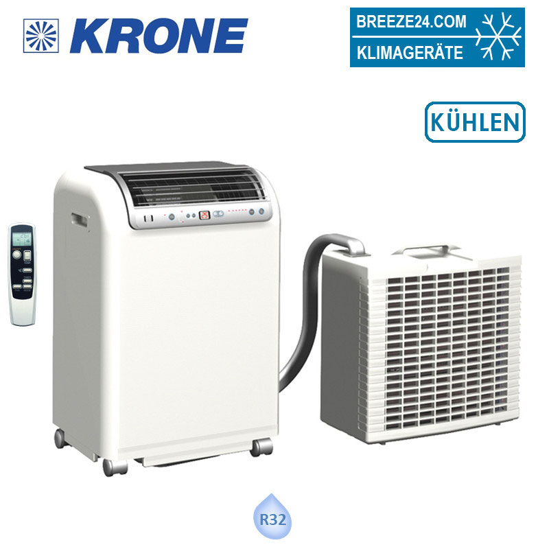 Krone RKL-495-EDV Mobiles Split-Klimagerät für einen Raum mit 45 - 50 m² mit Winterregelung 4,3kW