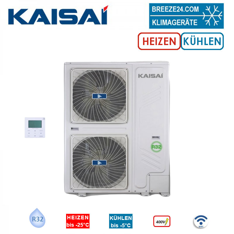 Kaisai Arctic KHC-30RX3 Monoblock Wärmepumpe 30.0 kW zum Heizen + Kühlen - WiFi 400 Volt