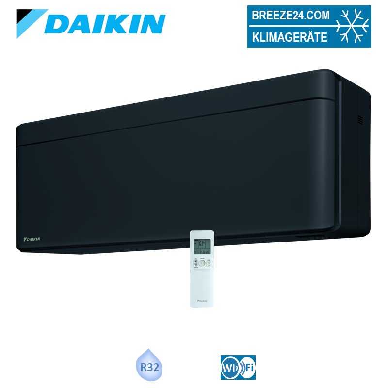 Daikin Wandgerät 5,0 kW Stylish WiFi schwarz FTXA50BB | Raumgröße 50 - 55 m² | R32