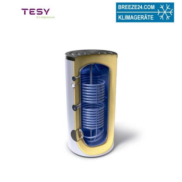 TESY EV 7/5 S2 200 65 A PS Pufferspeicher emailliert Solar-/Boileranlagen 200 L mit 2 Wärmetauscher