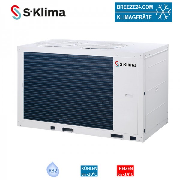 S-Klima SAL Außengerät 42,0 kW - SAL420RS2-C Effiziente Kaltwasser zum Kühlen und Heizen mit Pumpe