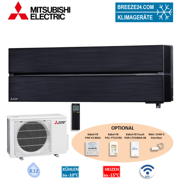 Mitsubishi Electric Set Wandgerät Diamond WiFi 2,5 kW - MSZ-LN25VG2B + MUZ-LN25VG2 25 - 30 m² | R32