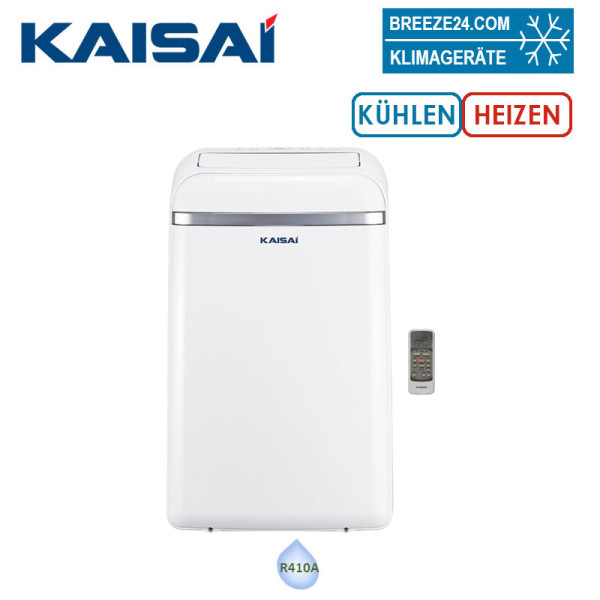 Kaisai KPPD-12HRG29 Mobiles Klimagerät Kühlen + Heizen 3,5 kW für 1 Raum mit 35 m² R290