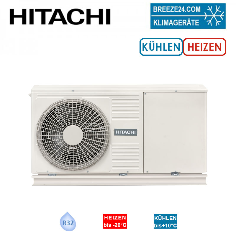 Hitachi Yutaki M RASM-3VRE Monoblock Wärmepumpe zum Heizen / Kühlen / Brauchwasserbereitung 8,0 kW