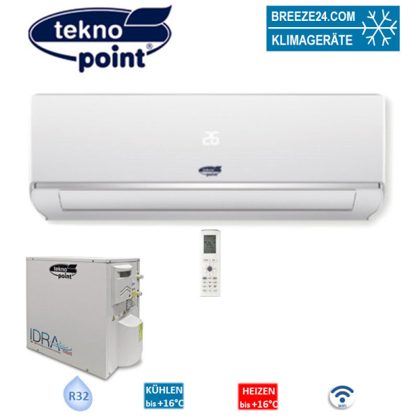 Tekno Point Set SKIV-18 + IDRA-E18H WiFi Klimasystem mit wassergekühlter Wärmetauschereinheit 5,2 kW