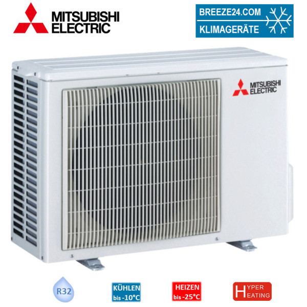 Mitsubishi Electric MUFZ-KW35VGHZ Außengerät Hyper Heating 3,5 kW für 1 Raum mit 35 - 40 m² R32
