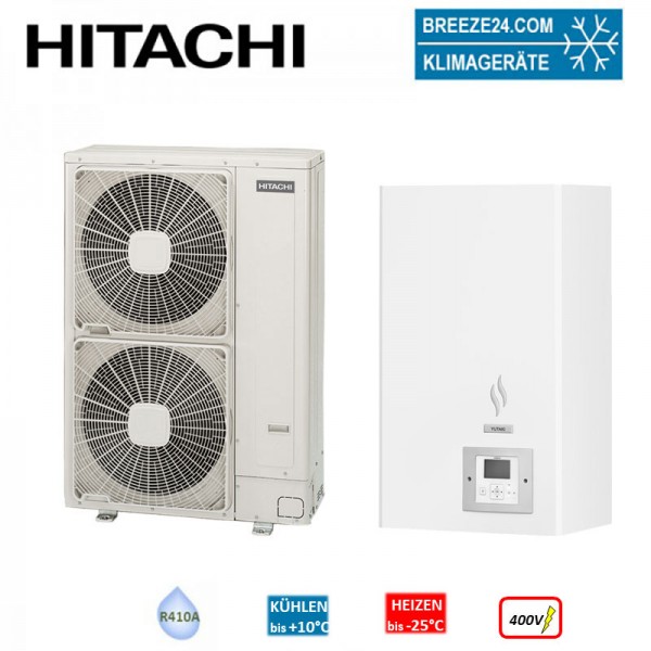 Hitachi Wärmepumpen Set YUTAKI S 20,0 kW RAS-8WHNPE + RWM-8.0N1E - Außengerät + Hydromodul 400 V