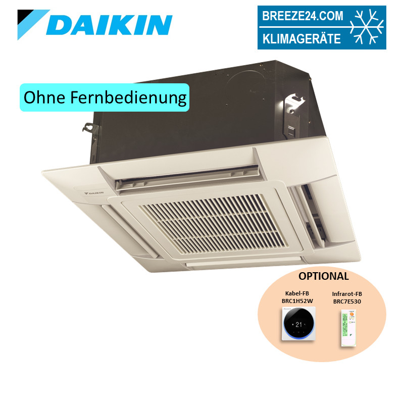 Daikin 4-Wege-Deckenkassette 3,1 kW - FWF04BT + BYFQ 60 B3 Euroraster wassergekühlt Klimaanlage