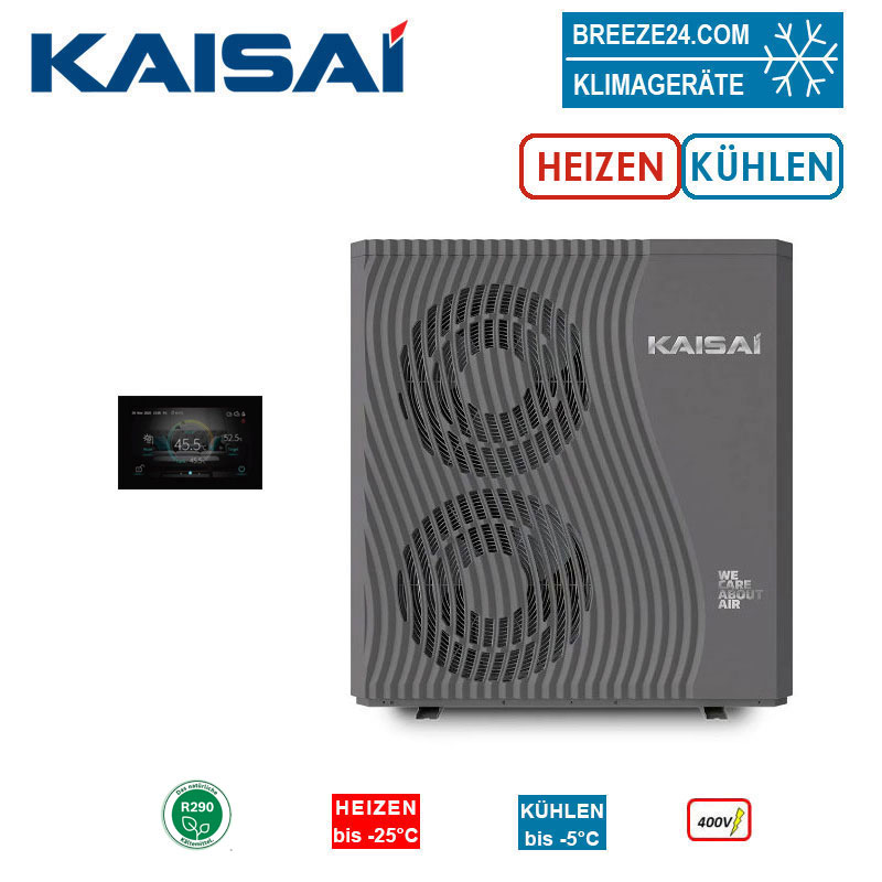 Kaisai KHY-15PY3 Monoblock Luft-Wasser Wärmepumpe 22,0 kW | R290 | Heizen | Kühlen | 400 Volt