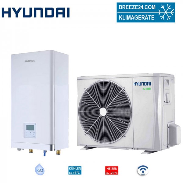 Hyundai Wärmepumpen Set Arctic HYHA-V6W/D2N8-B + HYHB-A60/CD30GN8-B Wärmepumpe+Hydraulisches Modul