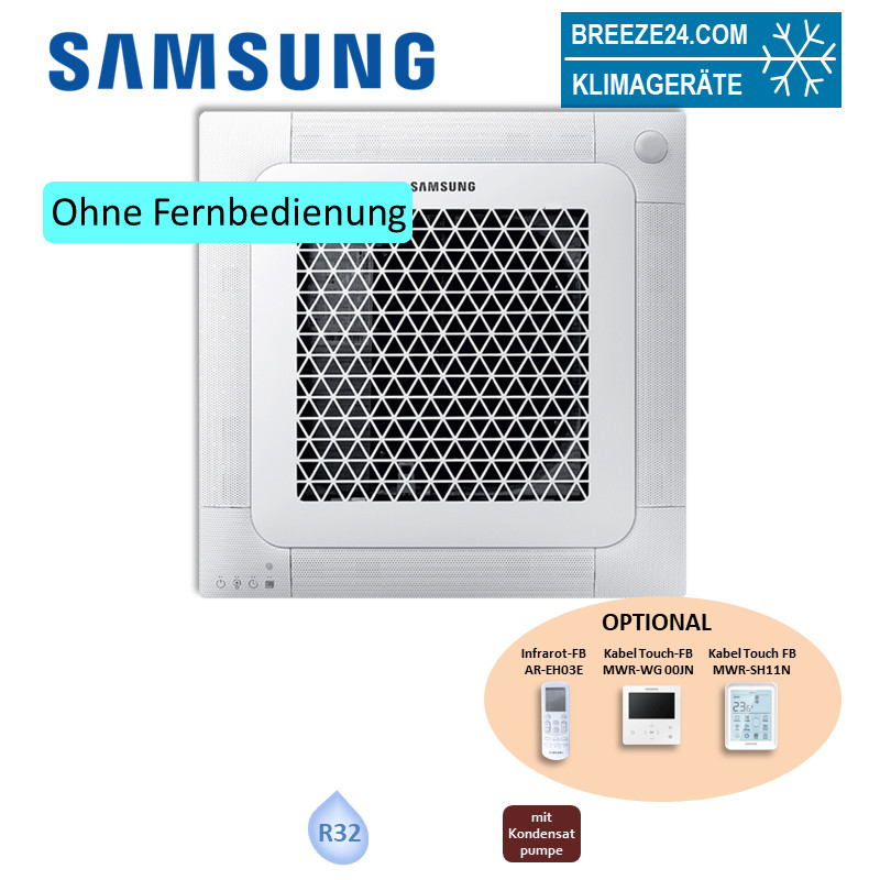 Samsung AC 140 RN4DKG Wind-Free Deckenkassette 840 x 840 + Blende PC4NUFMAN R32 (Nur Monosplit) BAC/