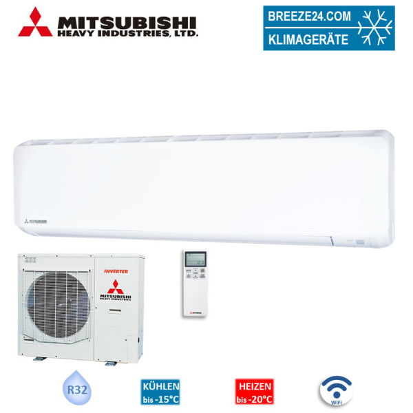 Mitsubishi Heavy Set SRK100ZR-WF + FDC100VNA-W WiFi Wandgerät 10,0 kW - R32 Klimaanlage