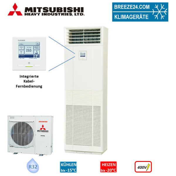 Mitsubishi Heavy Set FDF140VH + FDC140VSA-W Tower 13,6 kW - R32 400V Klimaanlage