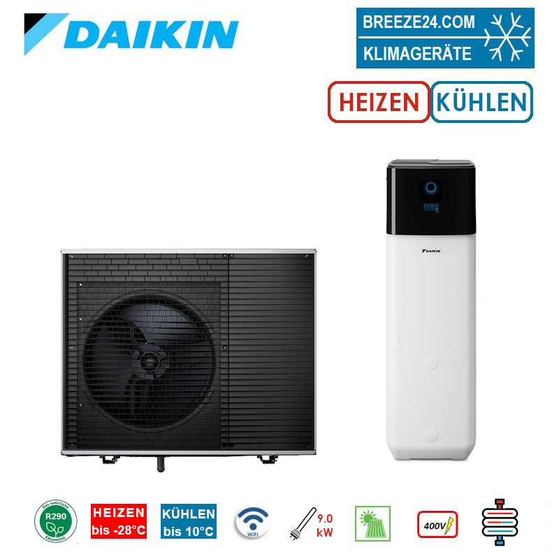 Daikin Altherma 4 H ECH2O Set EPSK-08AW1 + EPSXB-10P30A Hydrobox/Speicher 300L WiFi R290 biva HS 9kW