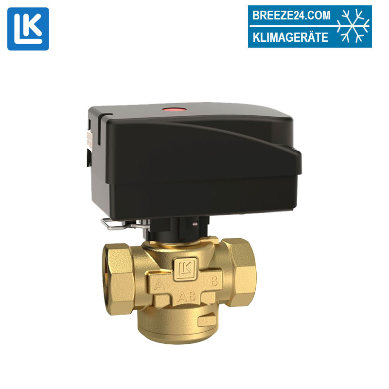 LK Armatur LK 525 3W Umschaltventil SET mit Motor 230VAC + 1 m Kabel Innengewinde | Rp 3/4" DN 20